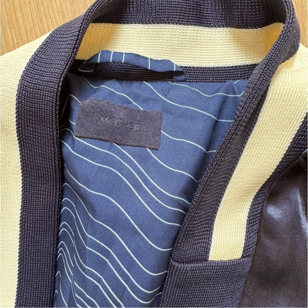 Mother Denim 100% Silk Smoking jacket Small - with added patches